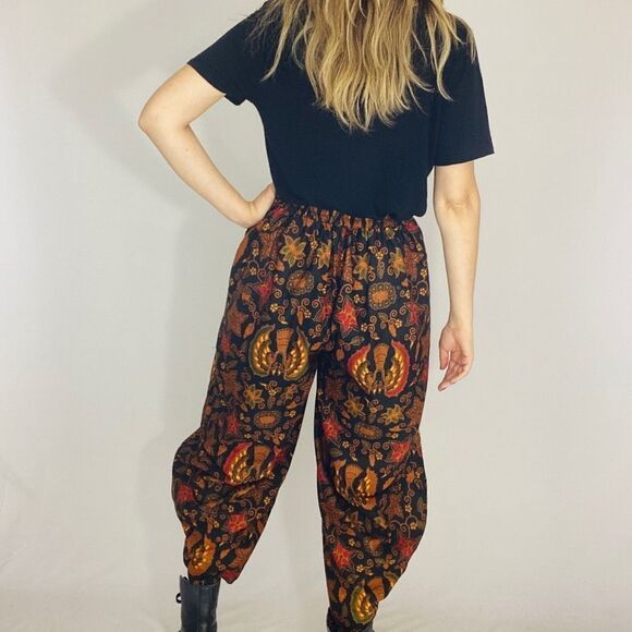 Vintage balloon hem fall pattern pants. Balloon leg pants - Picture 7 of 8